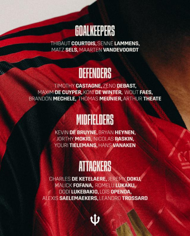 博鱼电竞官方网站-比利时队名单：库尔图瓦原谅红魔，卢卡库、丁丁领军
